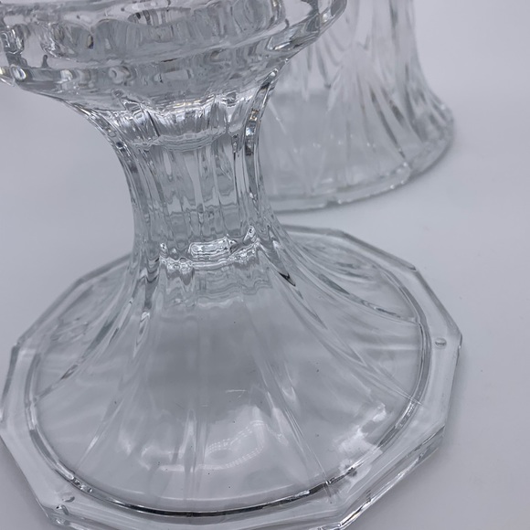 Vintage Imperial Makayla 12" Cleo Hurricane 24% Lead Crystal Candle Holder 2pcs. - Picture 14 of 16